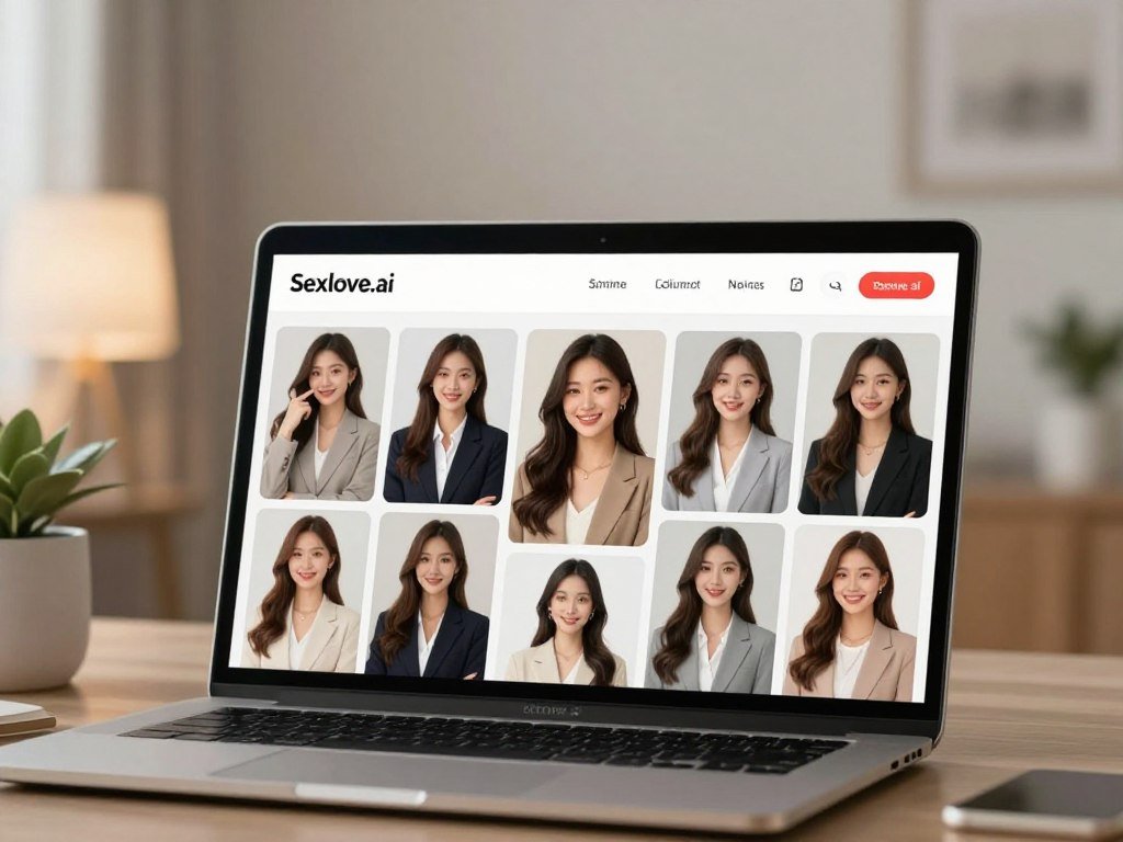 A beautifully organized virtual girlfriend photo gallery set against a soft, serene backdrop. In the foreground, a sleek digital device displays vibrant images of an AI girlfriend, featuring her in various welcoming and friendly poses while dressed in stylish yet professional business attire. The middle ground showcases a softly glowing ambiance created by ambient lighting, highlighting the charm of the digital images. A subtle bokeh effect blurs the background, which consists of modern decor items and a cozy ambiance that suggests personal connection. The overall mood is warm and inviting, signifying a blend of technology and companionship. Capture the essence of innovation and emotional connection, underscoring the brand "Sexlove.ai" through the imagery. A beautifully organized virtual girlfriend photo gallery set against a soft, serene backdrop. In the foreground, a sleek digital device displays vibrant images of an AI girlfriend, featuring her in various welcoming and friendly poses while dressed in stylish yet professional business attire. The middle ground showcases a softly glowing ambiance created by ambient lighting, highlighting the charm of the digital images. A subtle bokeh effect blurs the background, which consists of modern decor items and a cozy ambiance that suggests personal connection. The overall mood is warm and inviting, signifying a blend of technology and companionship. Capture the essence of innovation and emotional connection, underscoring the brand "Sexlove.ai" through the imagery.