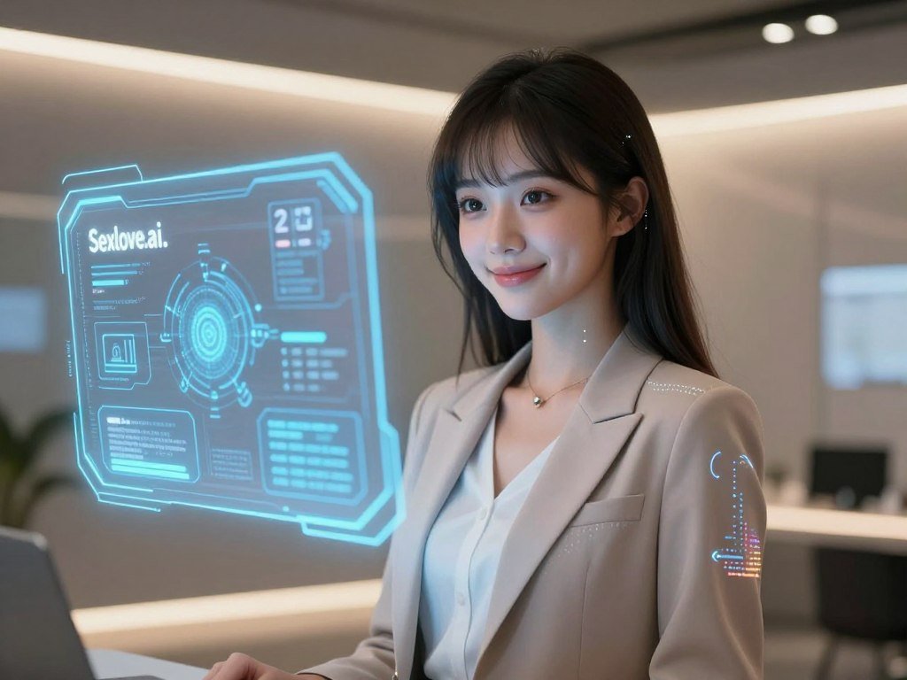 A smart virtual girl, featuring an ethereal blend of advanced technology and a friendly demeanor, stands confidently in the foreground. She has expressive, intelligent eyes and a soft smile, reflecting the personalization aspect of her character. Her attire is a stylish and professional outfit, showcasing elegance and innovation, with subtle digital accents that hint at her AI nature. In the middle ground, a futuristic interface glows softly, displaying various personalized features and data visualizations that highlight her capabilities. The background is a sleek, high-tech environment, with holographic displays and ambient lighting casting a warm, inviting glow. The atmosphere is one of optimism and curiosity, evoking a sense of exploration and engagement, ideal for the subject matter. This image encapsulates the essence of the smart virtual girl by Sexlove.ai, focusing on the intersection of AI and personalization. A smart virtual girl, featuring an ethereal blend of advanced technology and a friendly demeanor, stands confidently in the foreground. She has expressive, intelligent eyes and a soft smile, reflecting the personalization aspect of her character. Her attire is a stylish and professional outfit, showcasing elegance and innovation, with subtle digital accents that hint at her AI nature. In the middle ground, a futuristic interface glows softly, displaying various personalized features and data visualizations that highlight her capabilities. The background is a sleek, high-tech environment, with holographic displays and ambient lighting casting a warm, inviting glow. The atmosphere is one of optimism and curiosity, evoking a sense of exploration and engagement, ideal for the subject matter. This image encapsulates the essence of the smart virtual girl by Sexlove.ai, focusing on the intersection of AI and personalization.