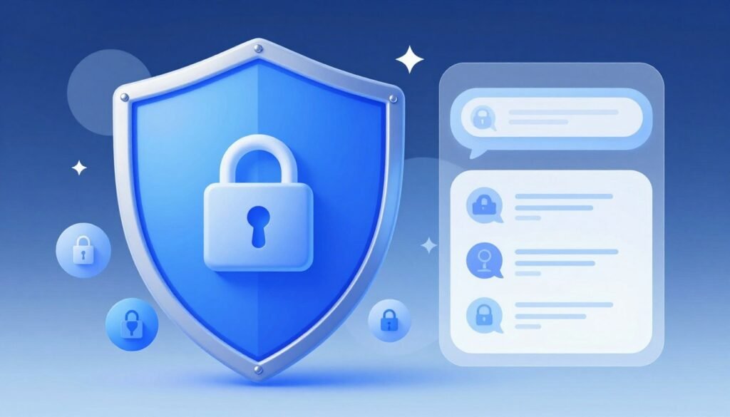 AI girlfriend privacy and security concept