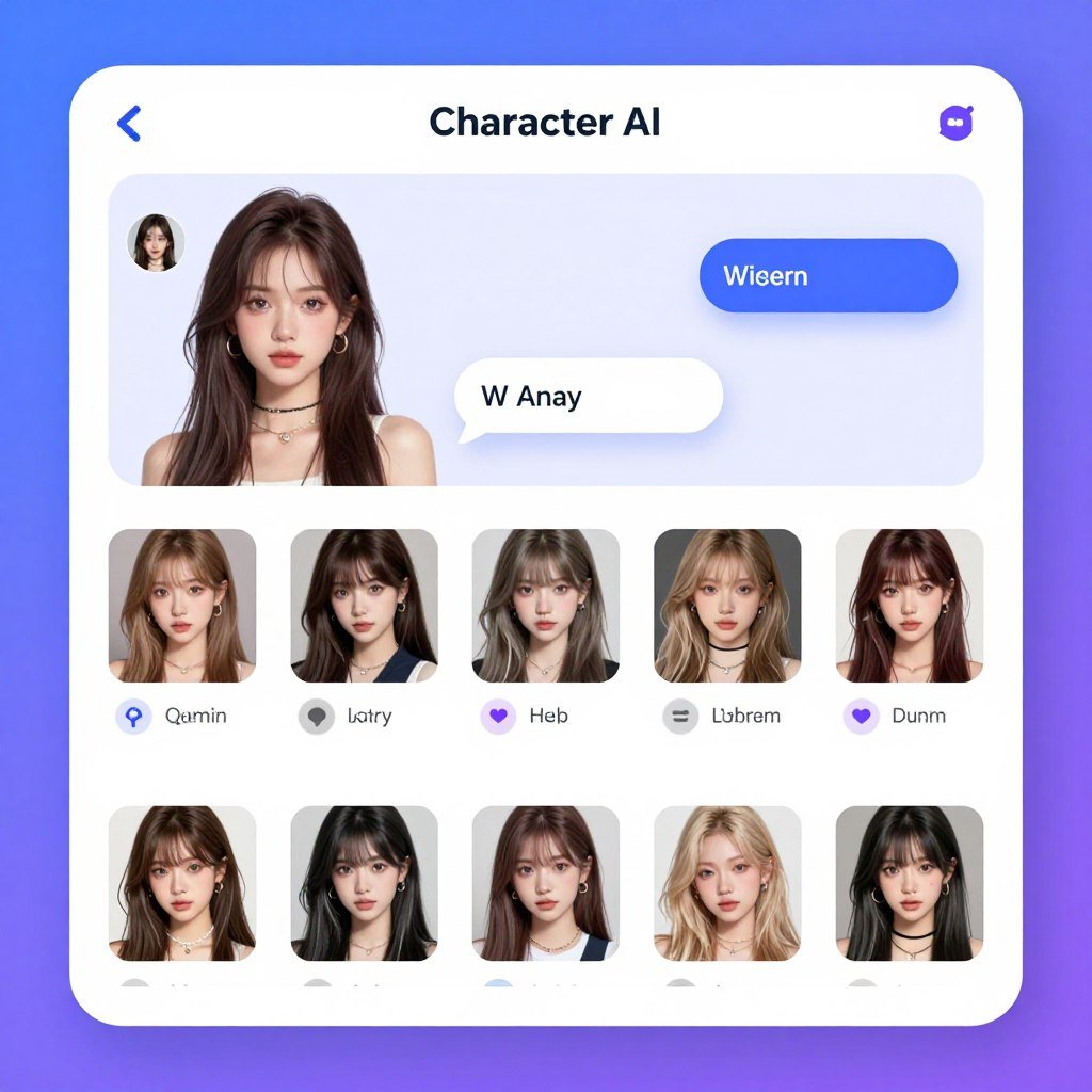 Character.AI girlfriend chat interface