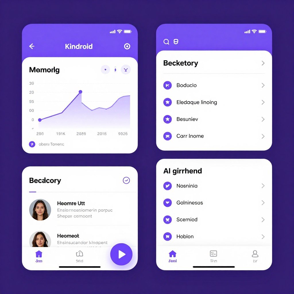 Kindroid AI girlfriend memory system interface