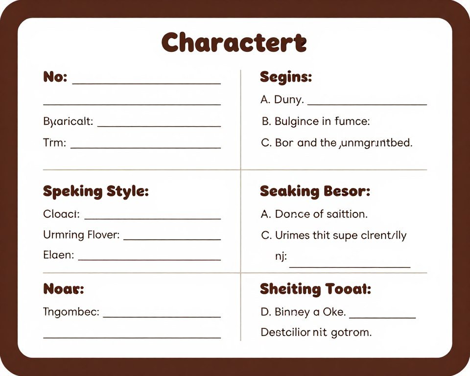 SillyTavern character card example